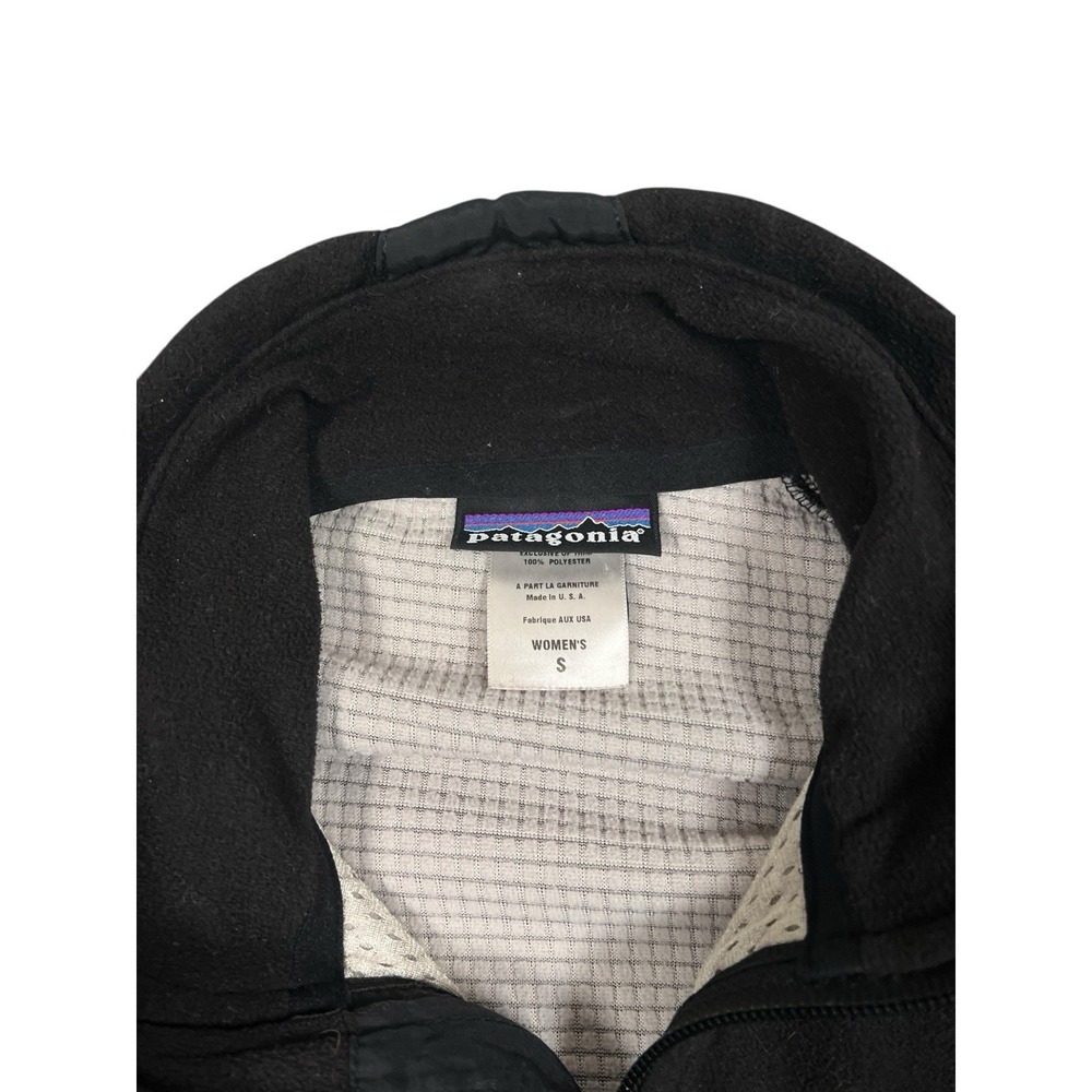 Patagonia R Black Fleece Full Zip Women's Polartec‎ Jacket Size S Portugal - Picture 3 of 3